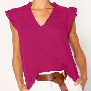 Brochu Walker Azalea Devan Sleeveless Blouse Like New